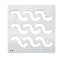 Дизайновая решетка MPV002 102 × 102 × 5 латунь – хром