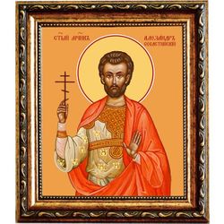 Александр Севастийский мученик. Икона на холсте.