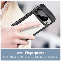 Противоударный чехол для смартфона Google Pixel 10 и 10 Pro, усиленные защитные рамки черного цвета