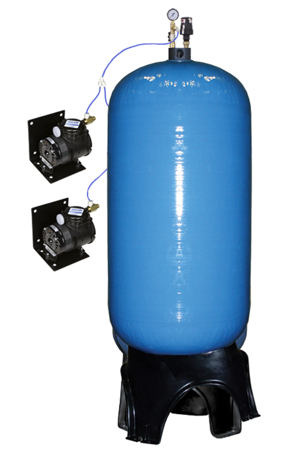 Система напорной аэрации WiseWater 1.5" 2хMP, KAC2 WWAP-3072 MP(х2-1.5")BK