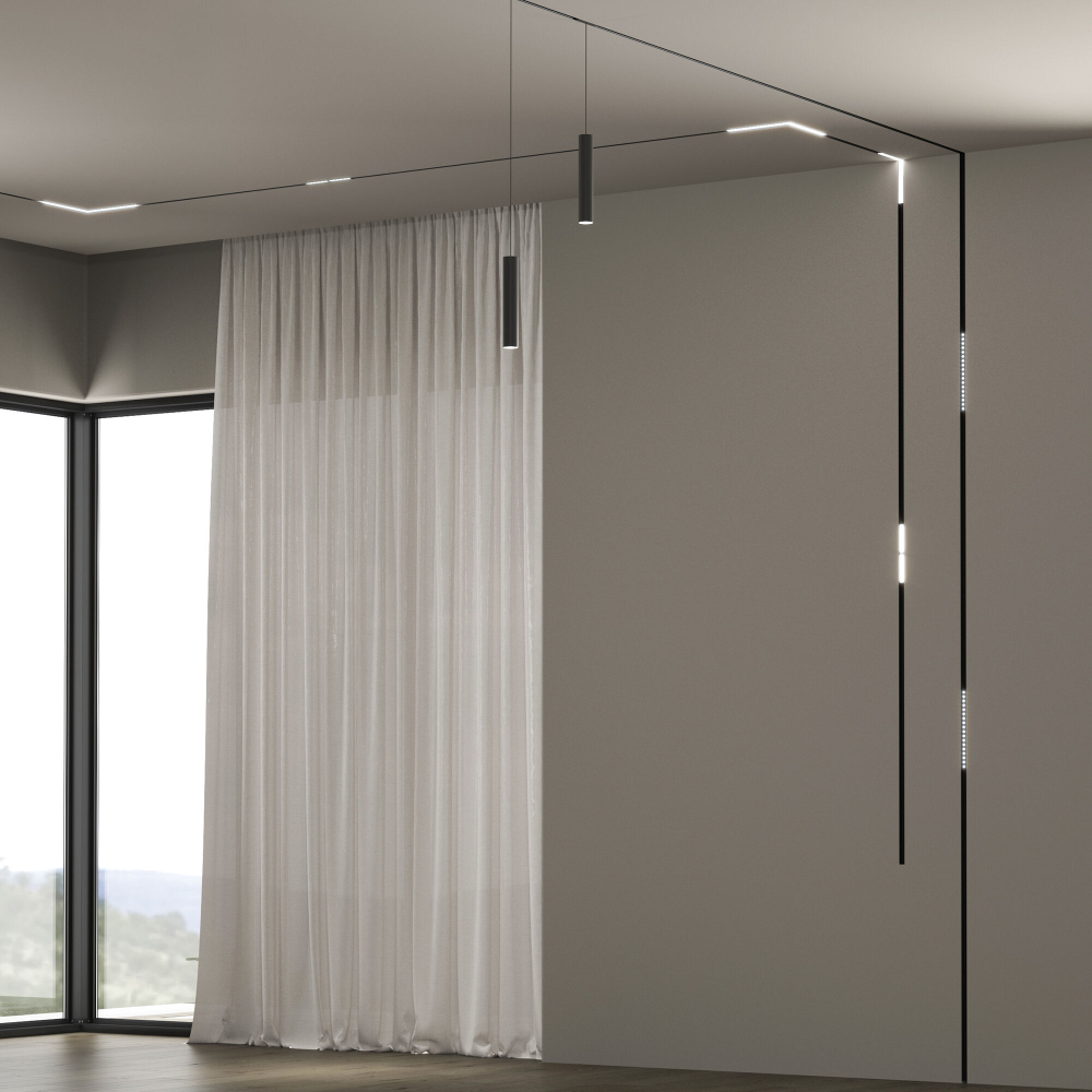 Магнитный трековый светильник Slim Magnetic L03 24W 4200K Link (черный) 85031/01