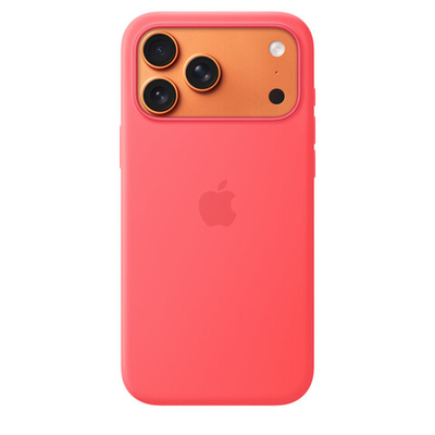 Чехол Apple Silicone Case с поддержкой MagSafe для iPhone 17 Pro Max, Bright Guawa