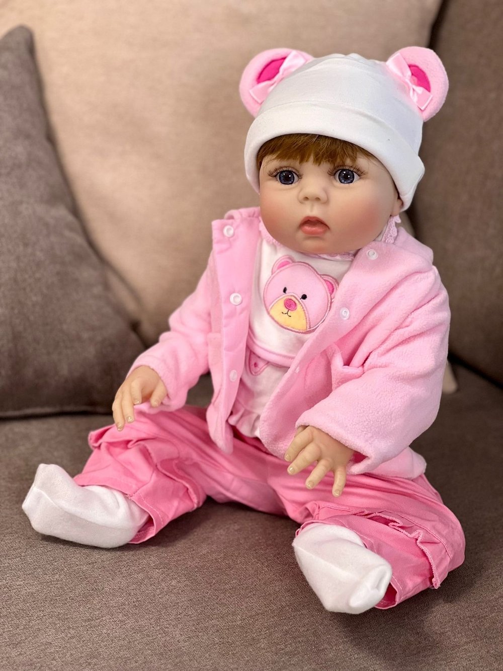 Кукла Реборн виниловая 56см в пакете (FA-020)