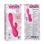 Розовый вибромассажер Petite Dove - 20 см. (Цвет: розовый)