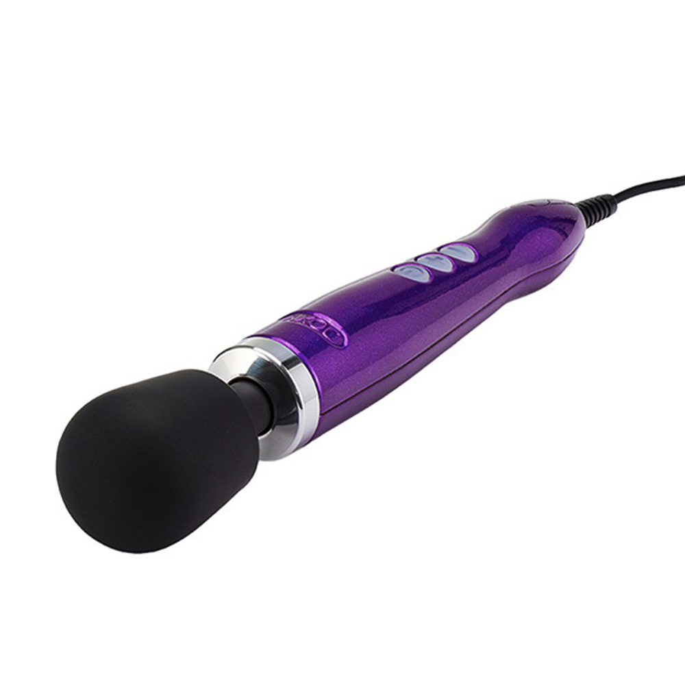 Мощный фиолетовый вибратор-вонд 37см Doxy Die Cast Extra Powerful Massage Wand Vibrator Purple
