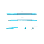Ручка шариковая ErichKrause "R-301 Spring Stick&Grip", синяя, 0,7мм