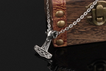 Кулон "Молот Тора с бараном" из стали с цепочкой Steelman gb0615979