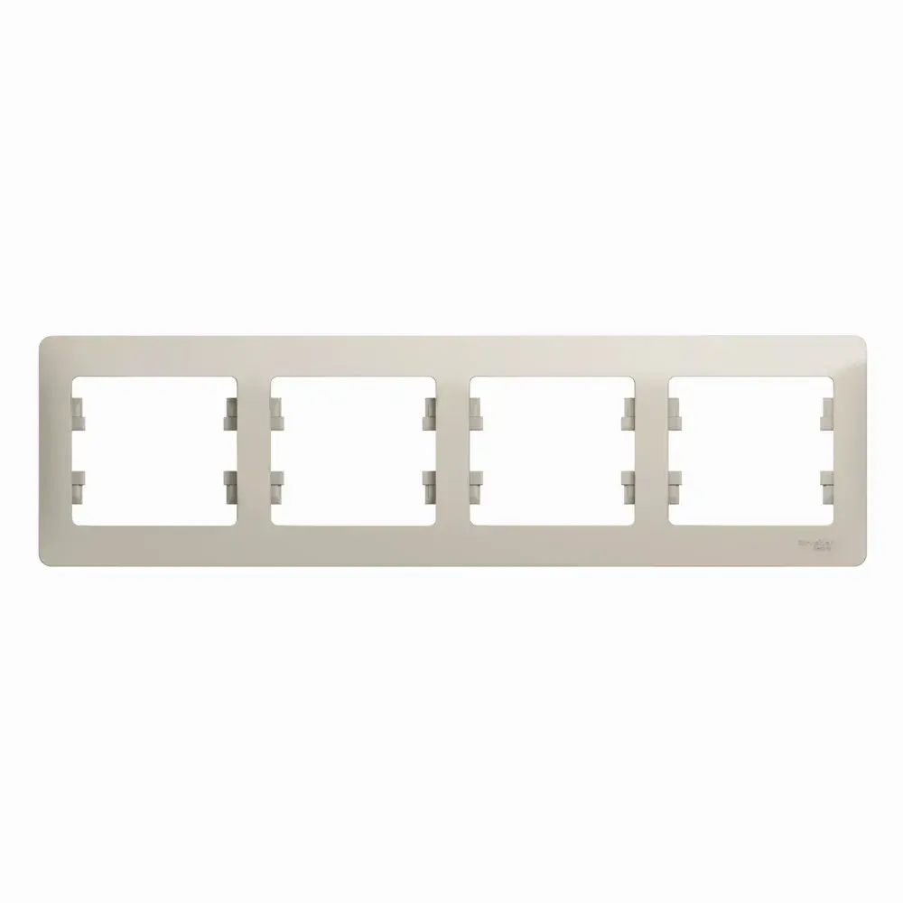 GLOSSA 4-постовая РАМКА, горизонтальная, МОЛОЧНЫЙ