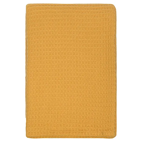 Плед из шерсти цвета охры из коллекции essential, 130х180 см