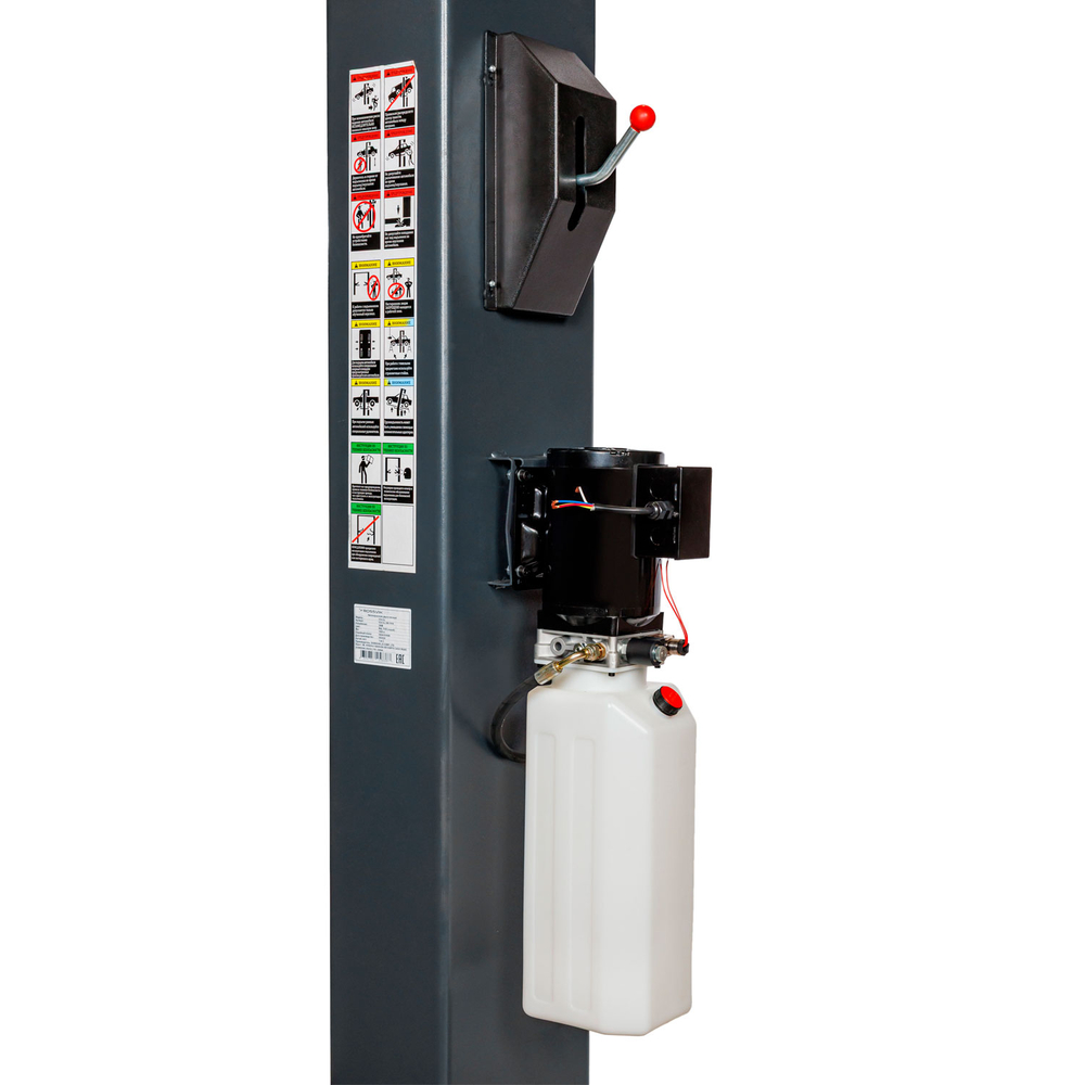 Автоподъемник двухстоечный ROSSVIK V2-5.5L г/п 5.5т, 380В, с верхней синхронизацией. Серый RAL7016