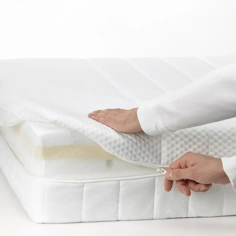 Каркас кровати с местом для хранения и матрасом - IKEA NORDLI, 200х90 см, матрас жесткий, черный, НОРДЛИ ИКЕА