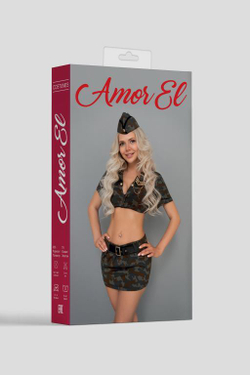 Amor El - Эротический игровой костюм "Военный" L-XL