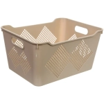 Корзина для хранения универсальная «БИРСТАД», цвет бежевый, 34*25*17.5см