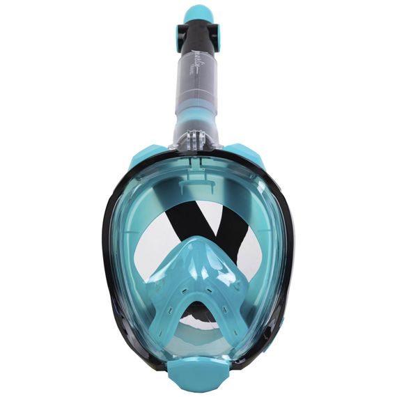 Маска полнолицевая Marlin Travel черный/бирюзовый/бирюзовый