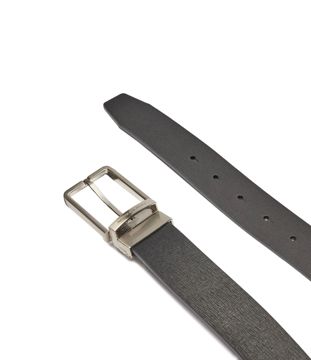 Кожаный двухсторонний ремень Armani Exchange - черный(XM000185 AF11958)