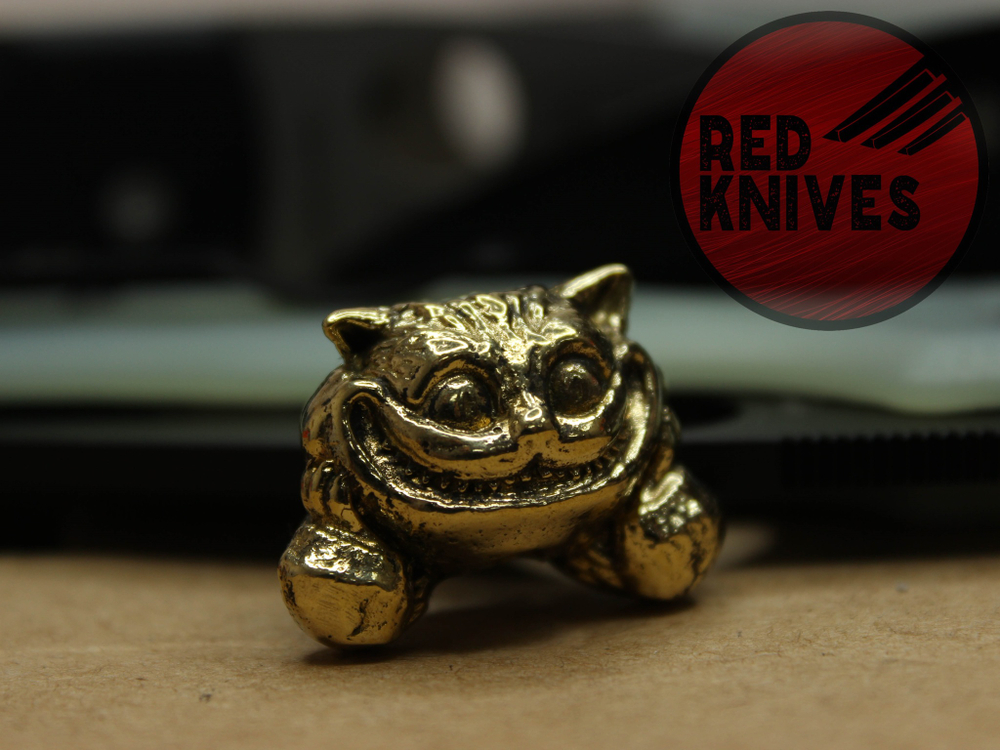 Бусина темлячная "Чеширский", латунь