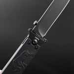 Нож Зубры (блеквош) (однолезвийный)