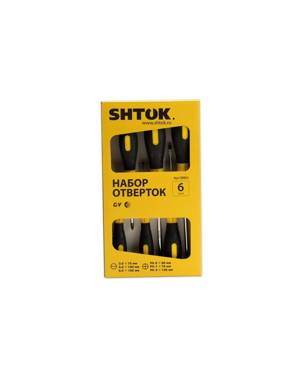 Набор отверток картон (6 предметов) (09903) SHTOK 376358