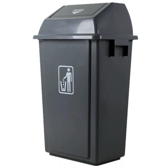 Бак контейнер для мусора с качающейся крышкой 60 л 44,5*32*74 см пластик P.L. Proff Cuisine