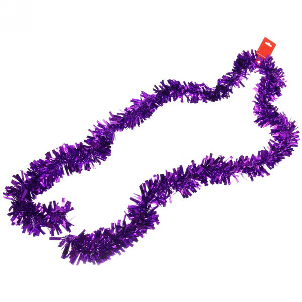 Мишура 2м 7см «Золотые блики», Фиолетовый