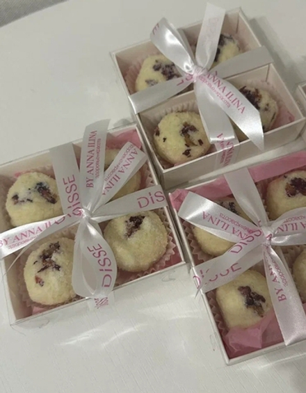 Молочное пралине для ванны 4шт