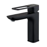 Смеситель для раковины 35к IDDIS SLIBL00i01 "Slide" литой, ЧЕРНЫЙ матовый