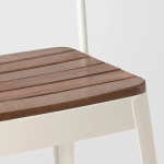 Стул садовый для дома и улицы - IKEA NORRMANSÖ/NORRMANSO, 83x52x48см, белый, НОРРМАНСЁ ИКЕА