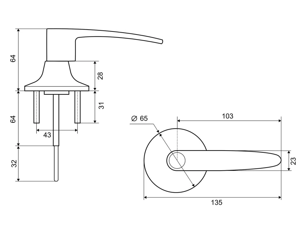 Ручка защелка Фабрика замков 3502E AB PS СТ-00001328
