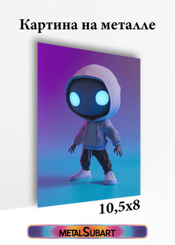 Картина на стену на металле от MetallSubArt "Фанко-поп"