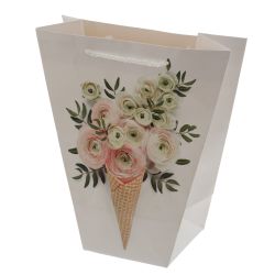 GAEM Пакет подарочный M (бумага 210г/м2, блок 12шт), L24 W11 H26 см, 4в.