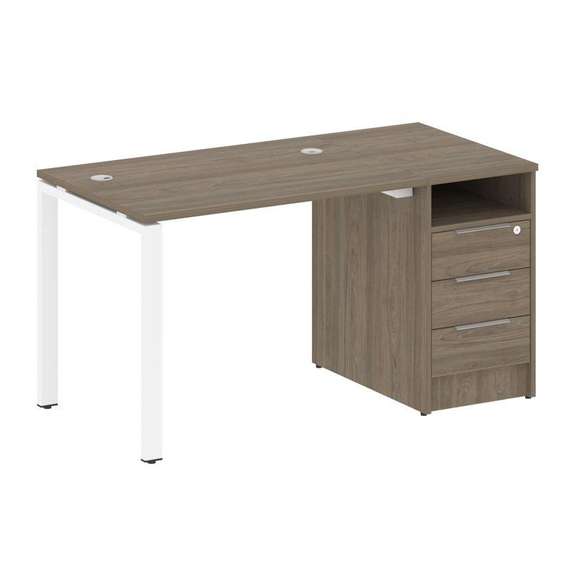 Метал Систем Рабочая станция с тумбой на П-образном м/к БП.РС-СТП-1.1