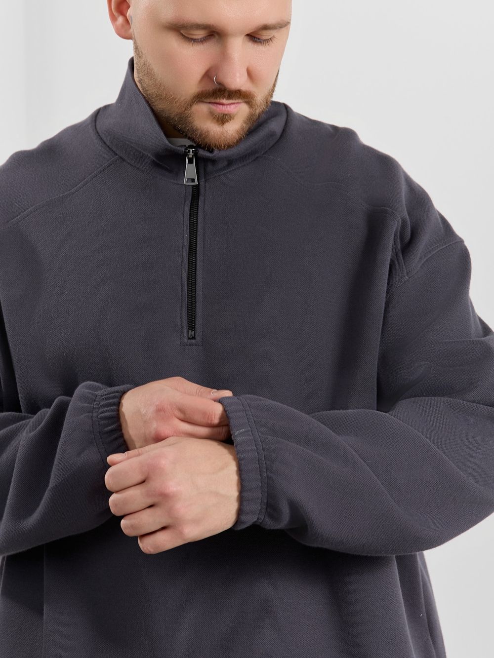 Толстовка мужская Интер-1 Виотекс ГРАФИТОВЫЙ