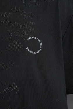 ZARA ФУТБОЛКА СВОБОДНОГО КРОЯ, ЧЕРНЫЙ