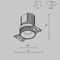 Встраиваемый светильник Maytoni Technical Downlight Mini DL059-7W4K-TRS-W