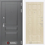 Дверь входная Лабиринт Платинум 12 - Беленый дуб металлическая