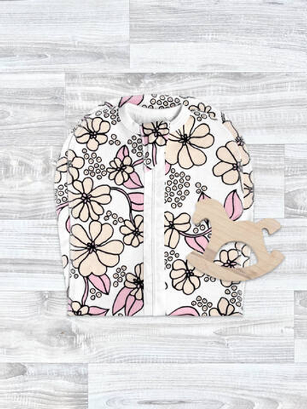 Пелёнка-кокон Mjölk Spring Blossoms, уценка