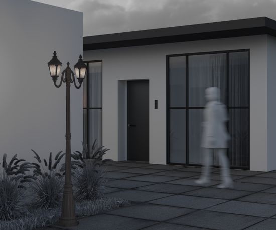 Садово-парковый светильник Outdoor O028FL-03BZ