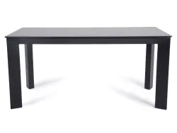"Венето" обеденный стол из HPL 160х80см, цвет "серый гранит", каркас черный