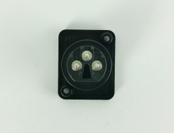 Панельный разъем XLR(мама), 3 pin