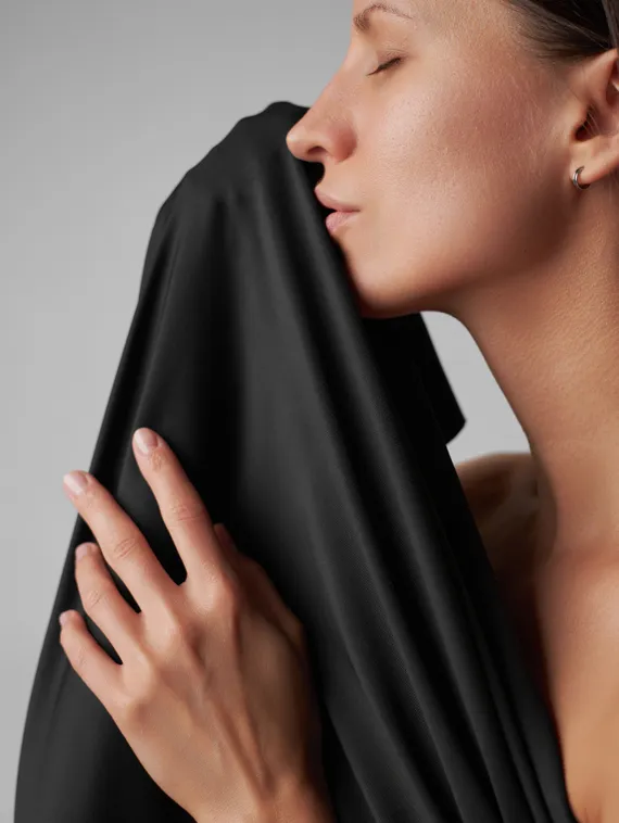 Микрофибра Lauma, арт. 2052, "вторая кожа", черный 170