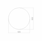 Зеркало MIXLINE круглое 500 мм