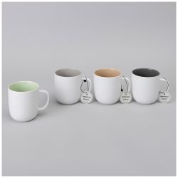 КРУЖКА BRONCO "VELOUR" 400 МЛ ТЕМНО-СЕРАЯ (МАЛ=4ШТ/КОР=24ШТ.)