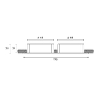 Встраиваемый светильник Hesby Lighting AtLas HSBL_0088