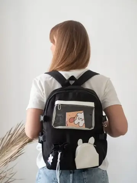 Рюкзак женский мужской городской ранец большой для спорта ноутбука подростка повседневной носки