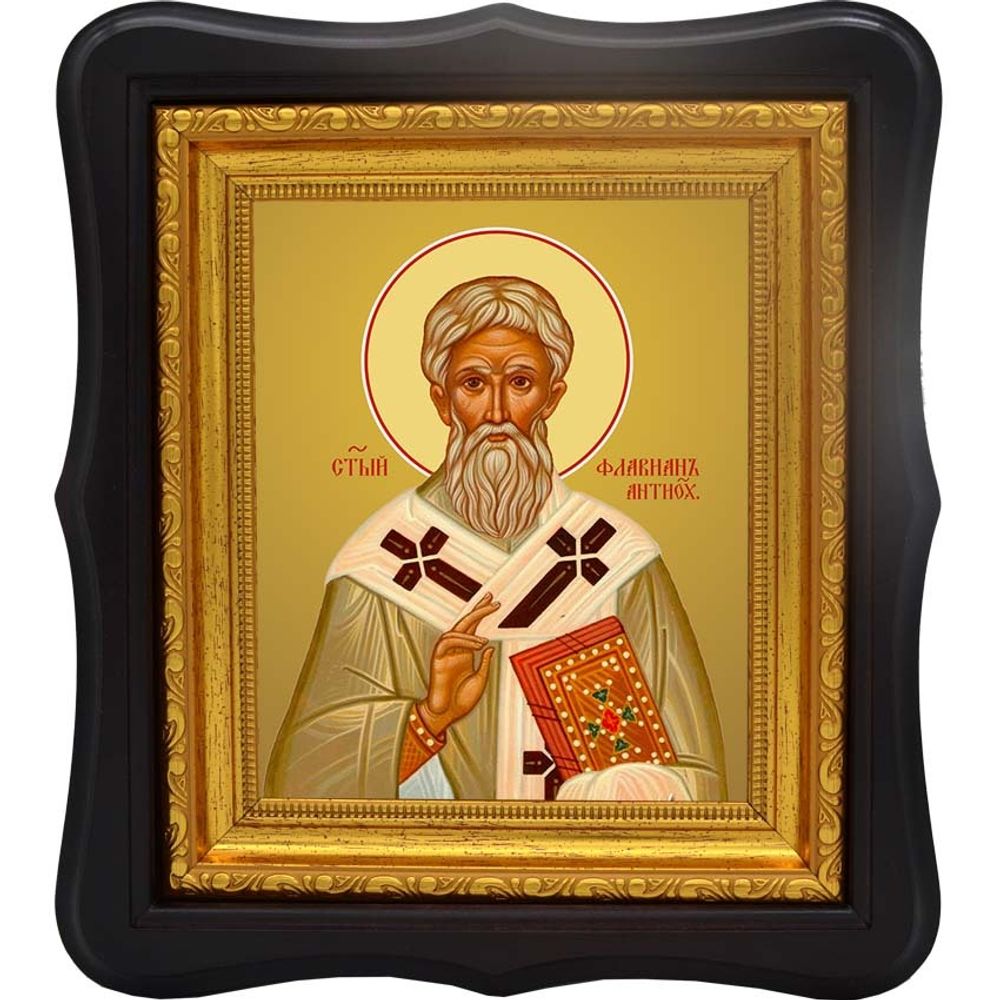 Флавиан, архиепископ Антиохийский, святитель. Икона на холсте.