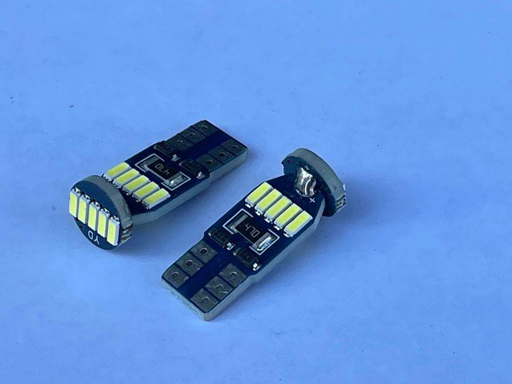 T10 (W5W) б/ц-15 диодов / Лампа 09 LED (2 шт. / комплект)