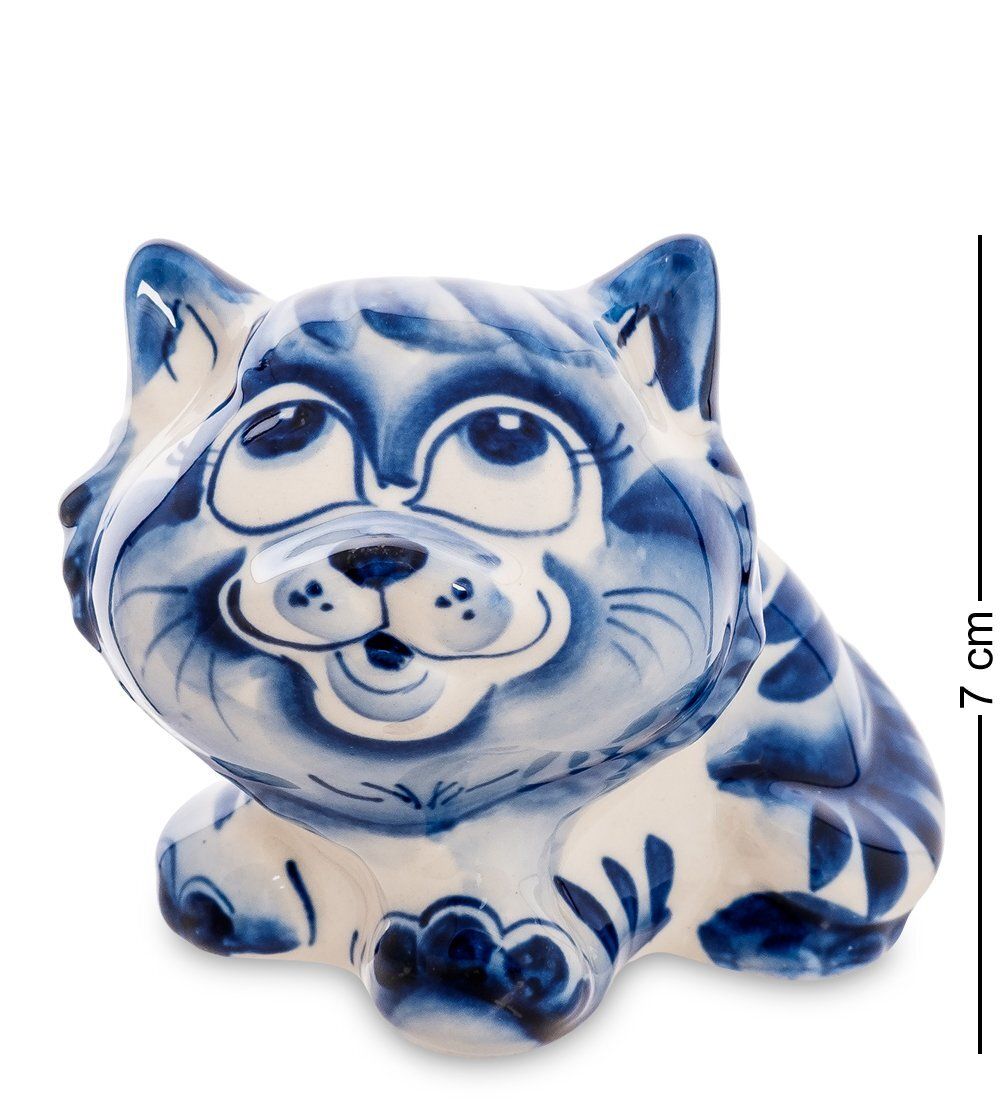 ГЛ- 564 Фигурка «Кот Вася» (Гжельский фарфор)