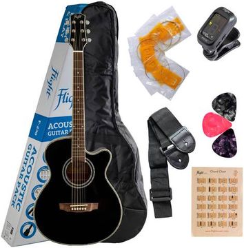 Акустическая гитара в наборе FLIGHT F-230 BLK PACK