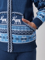 Кофта вязаная на молнии