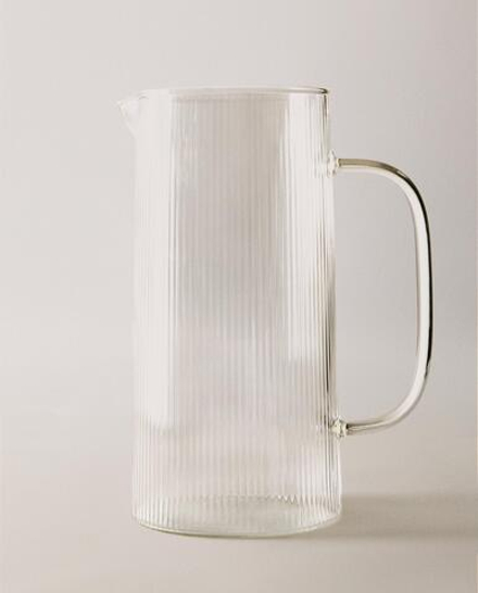 Zara Home кувшин из боросиликатного стекла, цвет прозрачный, 22 см